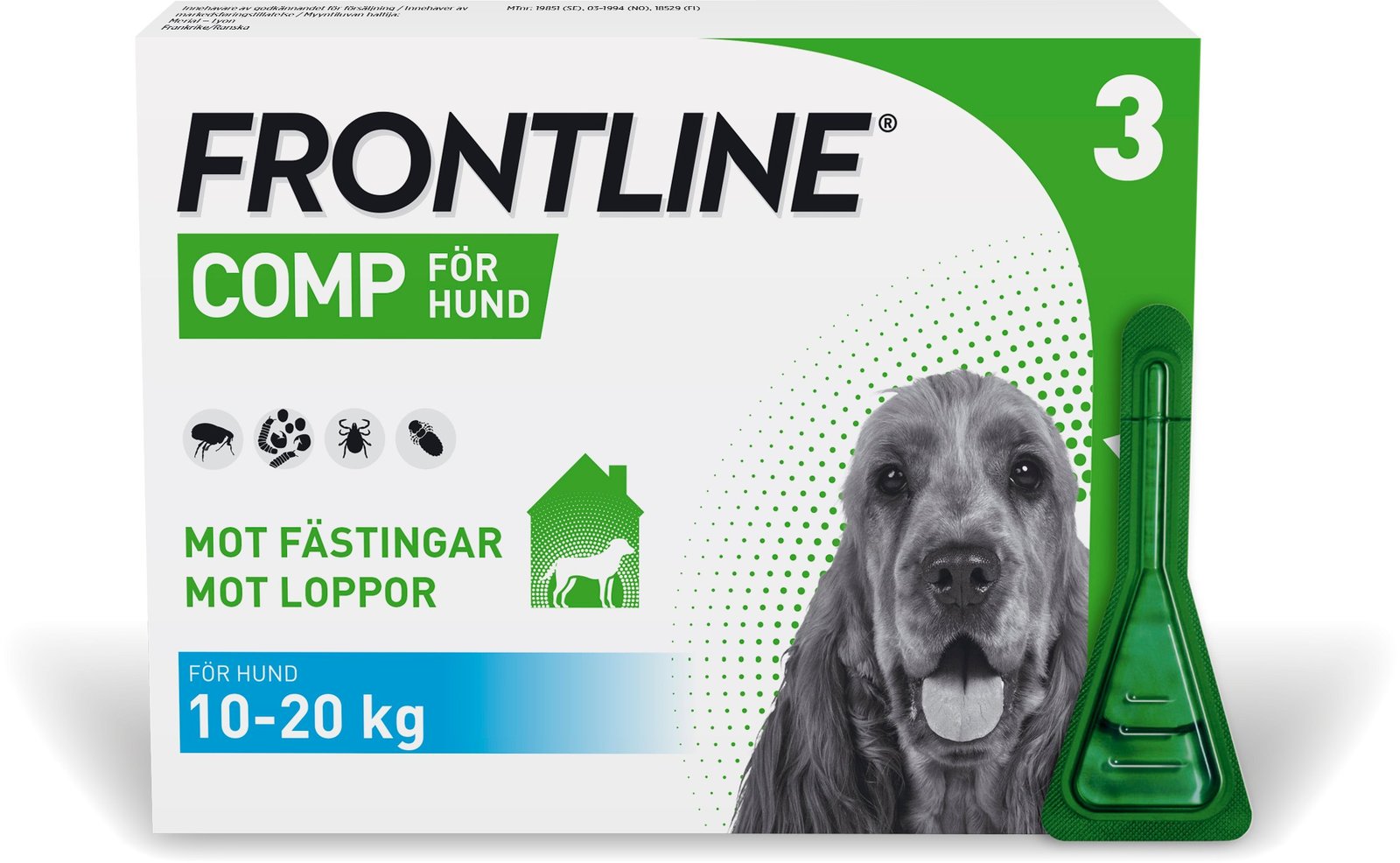Frontline Comp Spot-on Lösning 134 mg/120,6 mg 3 x 1,34 ml
