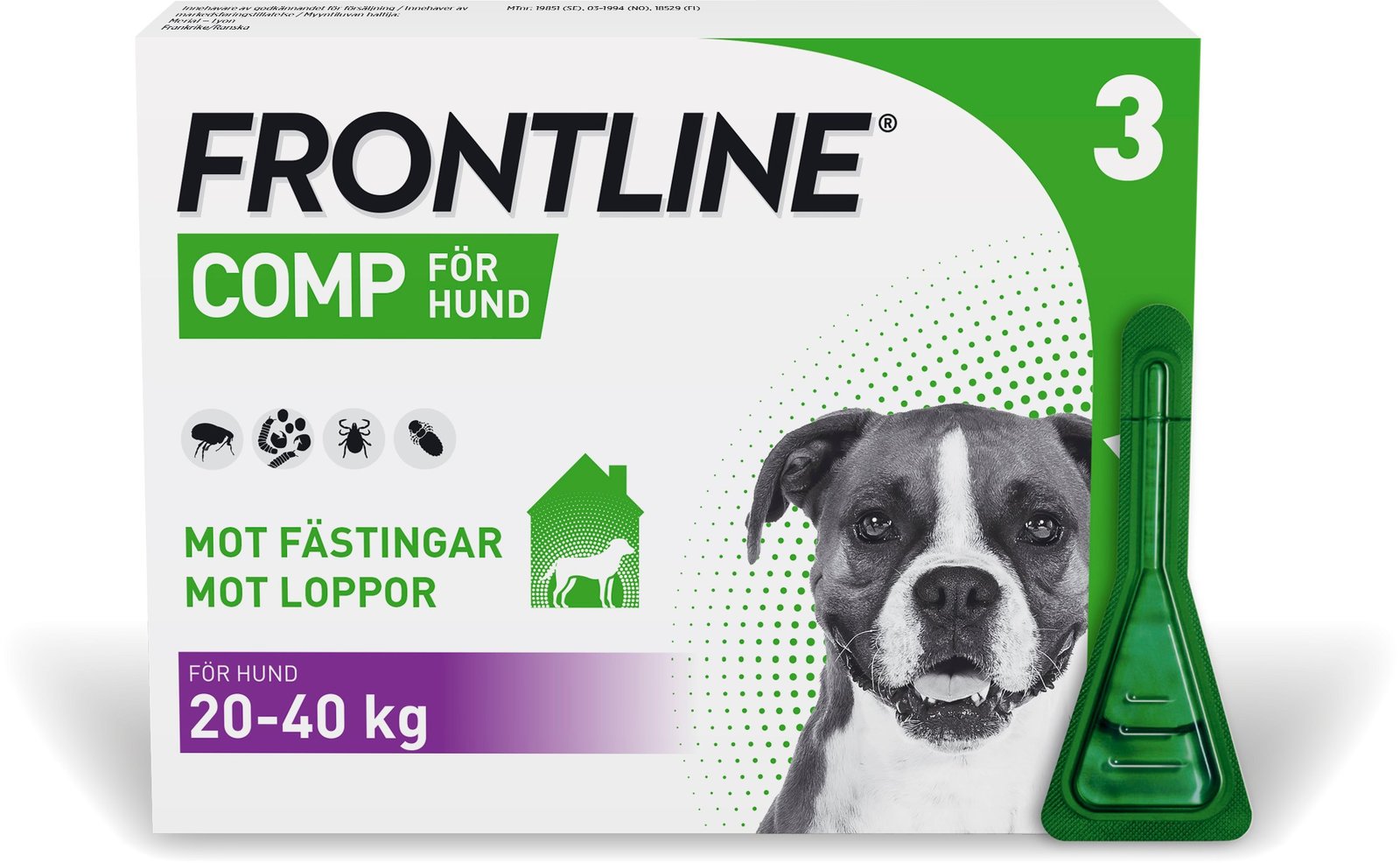 Frontline Comp Spot-on Lösning 268mg/241,2mg 3 x 2,68 ml