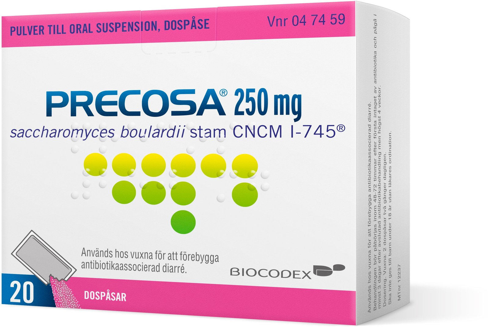Precosa 250 mg Pulver Till Oral Suspension Dospåsar 20 st