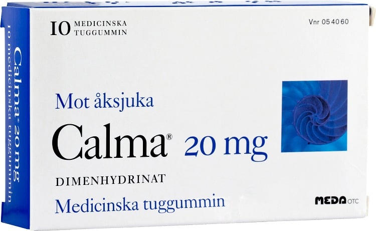 Calma 20 mg 10 medicinska tuggummin
