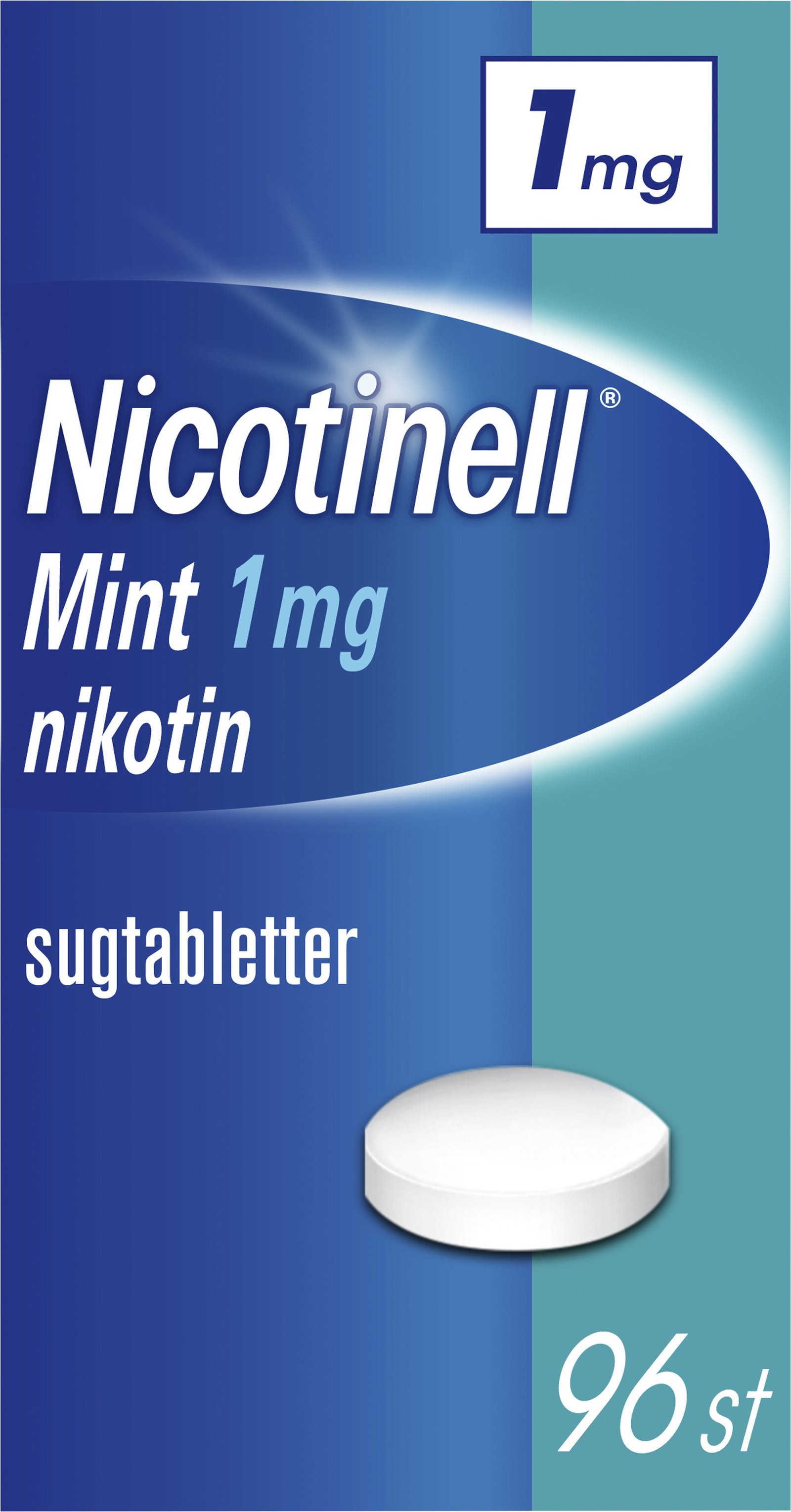 Nicotinell Mint 1 mg Nikotin Komprimerade Sugtabletter 96 st