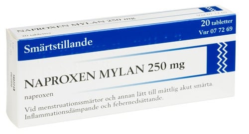 Naproxen Mylan, tabletter 250 mg, 20 st