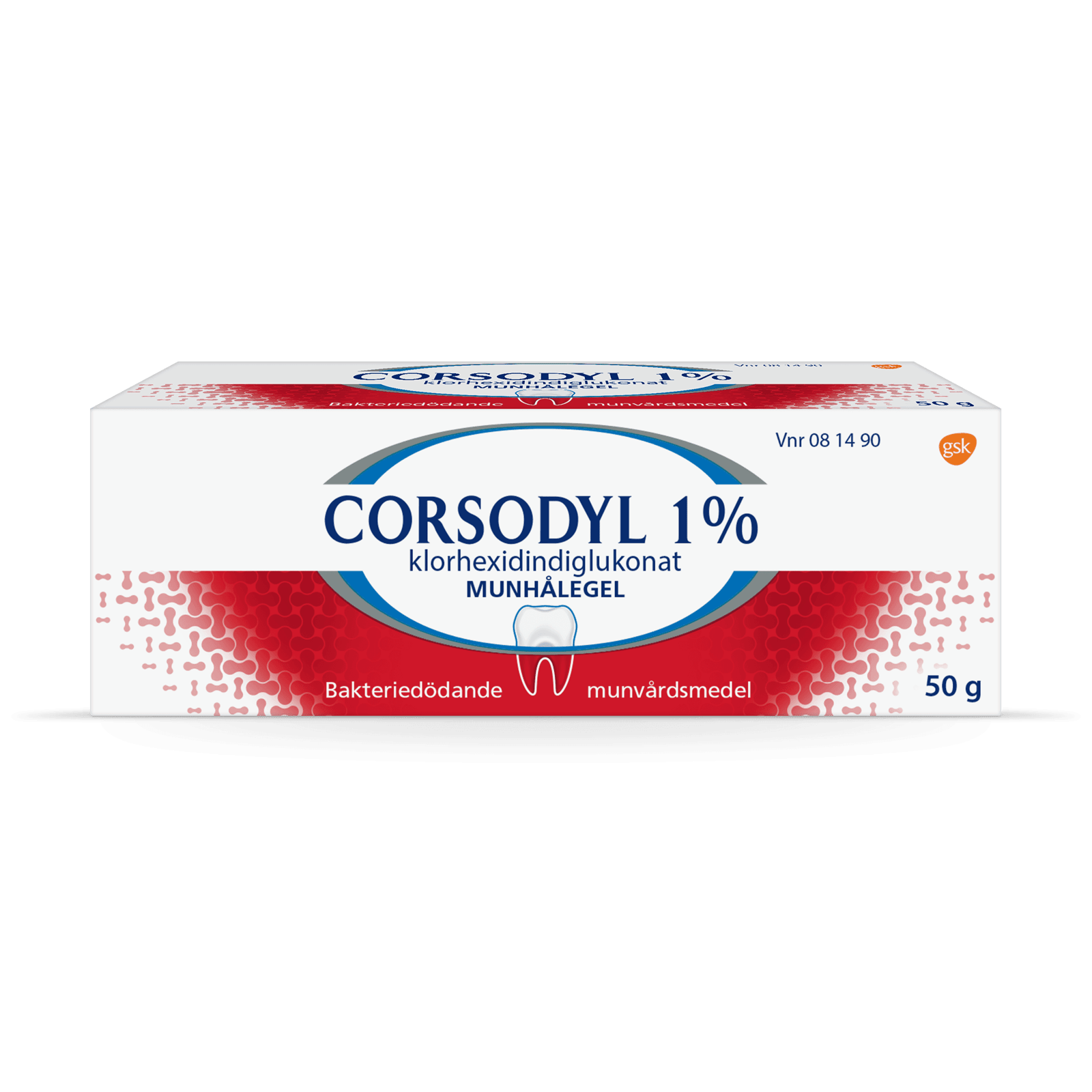 Corsodyl Munhålegel 1%, 50 g