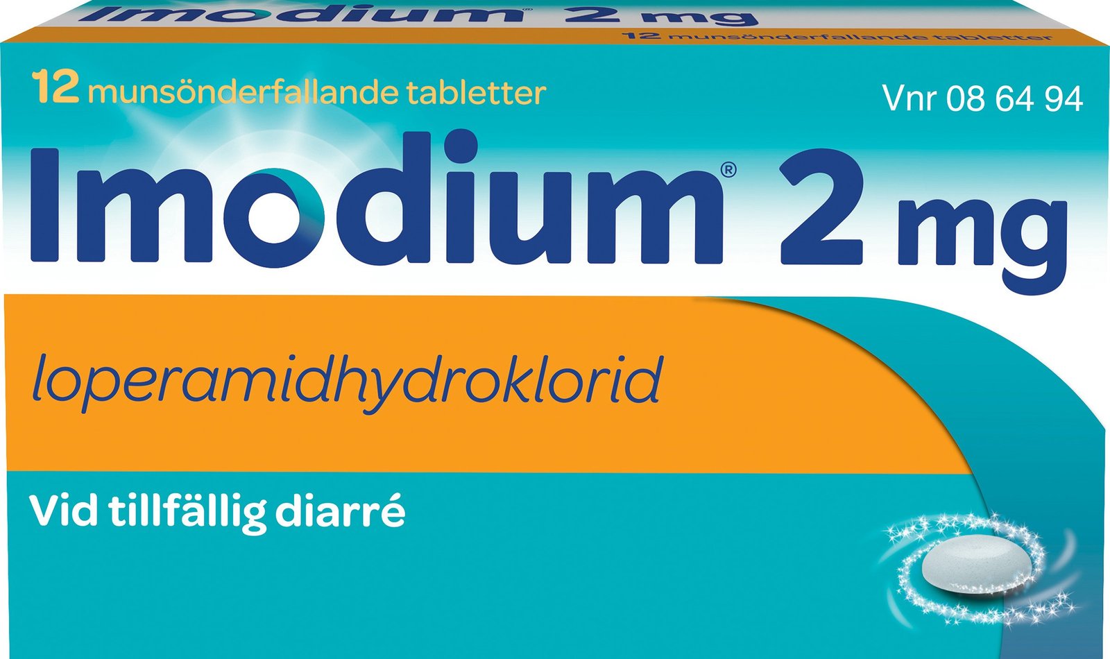 Imodium Munsönderfallande Tabletter 2mg 12 st