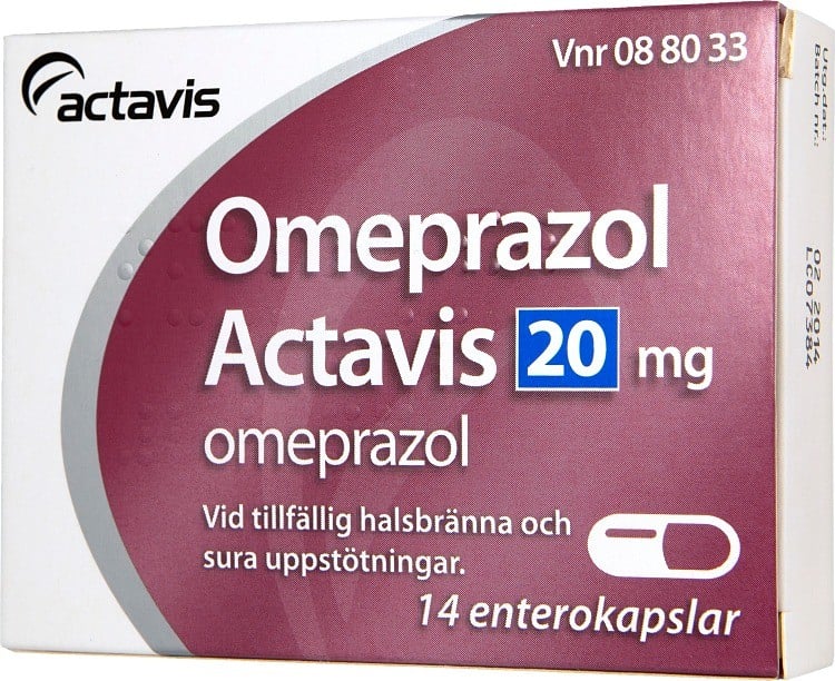 Omeprazol Actavis kapsel 20 mg, 14 st