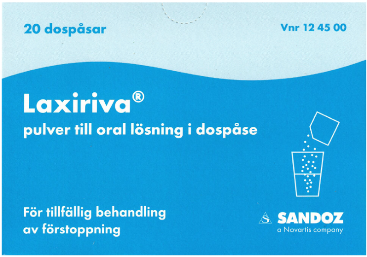 Laxiriva pulver till oral lösning i dospåse, 50 st