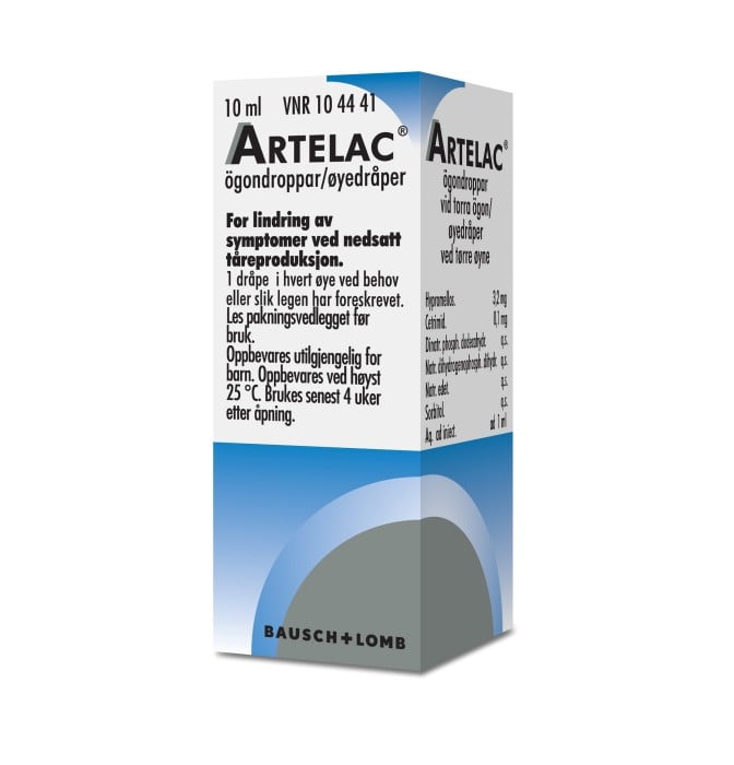 Artelac ögondroppar lösning, 10 ml
