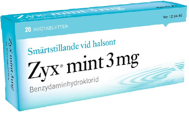 Zyx Mint sugtablett 3 mg 20 st