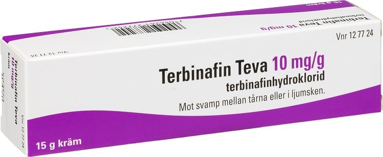 Teva Terbinafin Teva 10 mg/g Kräm 15 g