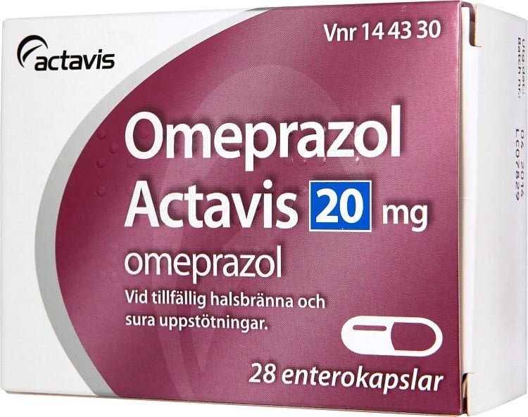 Omeprazol Actavis kapsel 20 mg, 28 st