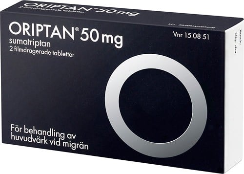 Oriptan 50 mg, 2 st