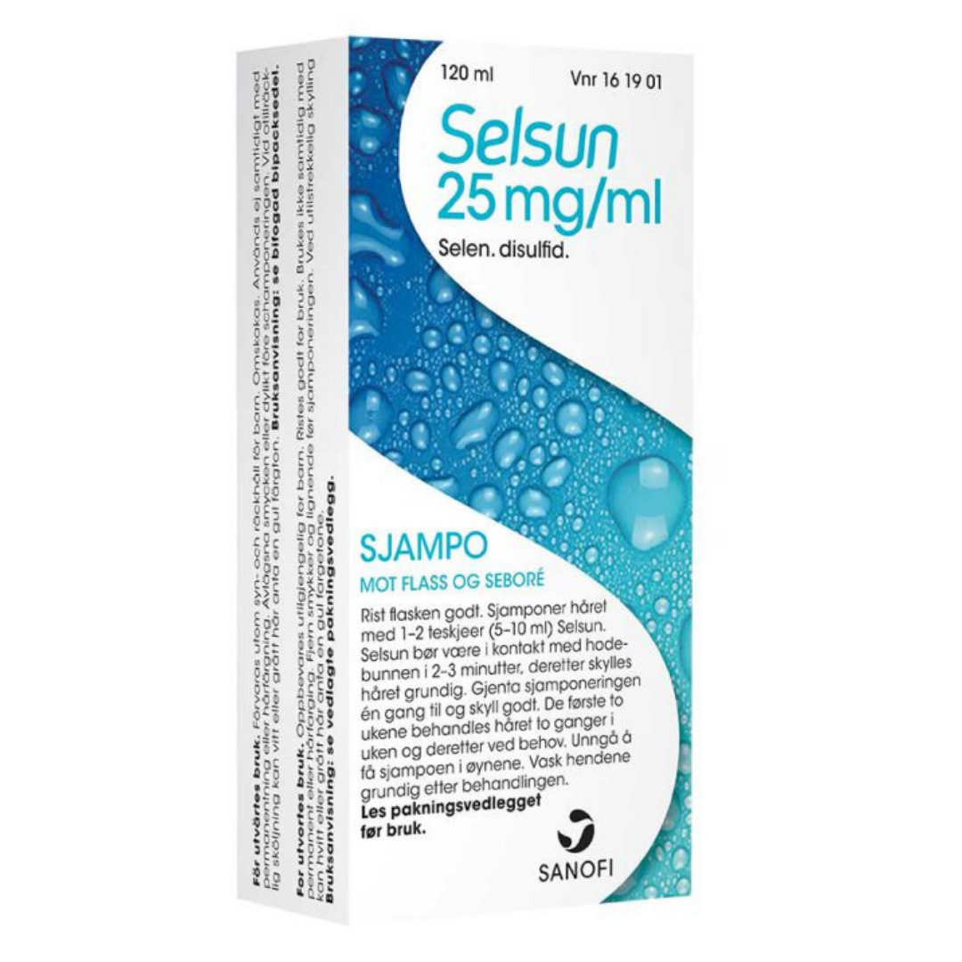 Selsun Schampo 25 mg/ml 120 ml