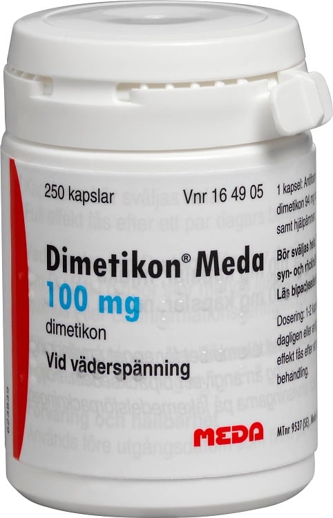 Dimetikon Meda 100 mg 250 st