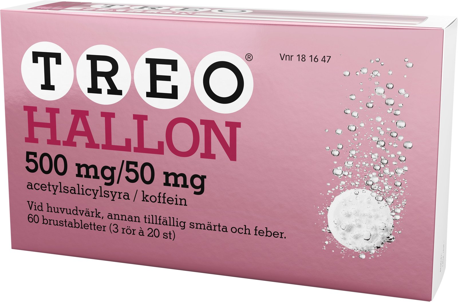 Treo Hallon 500 mg/50 mg 3 x 20 brustabletter