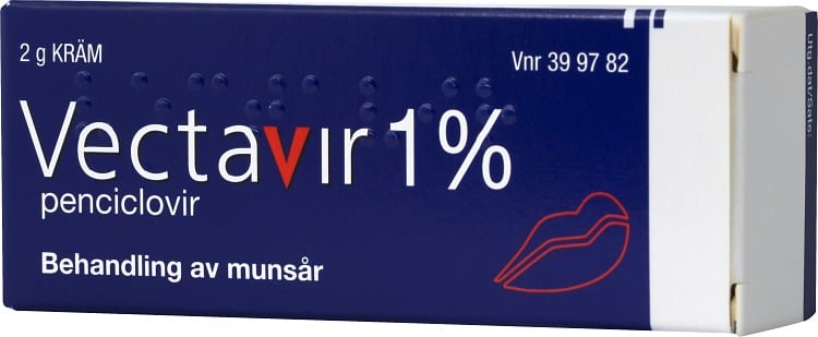 Vectavir Munsårskräm 1% 2 g