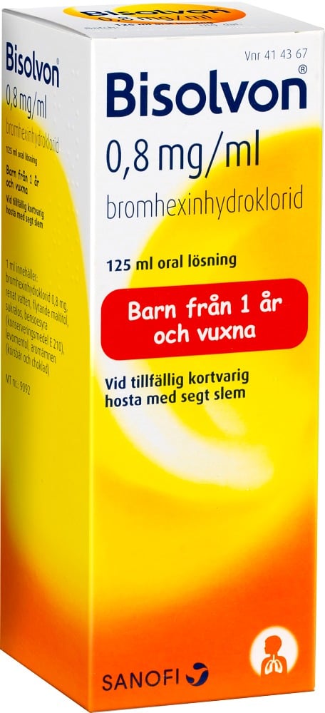 Bisolvon Oral lösning 0,8mg/ml 125 ml