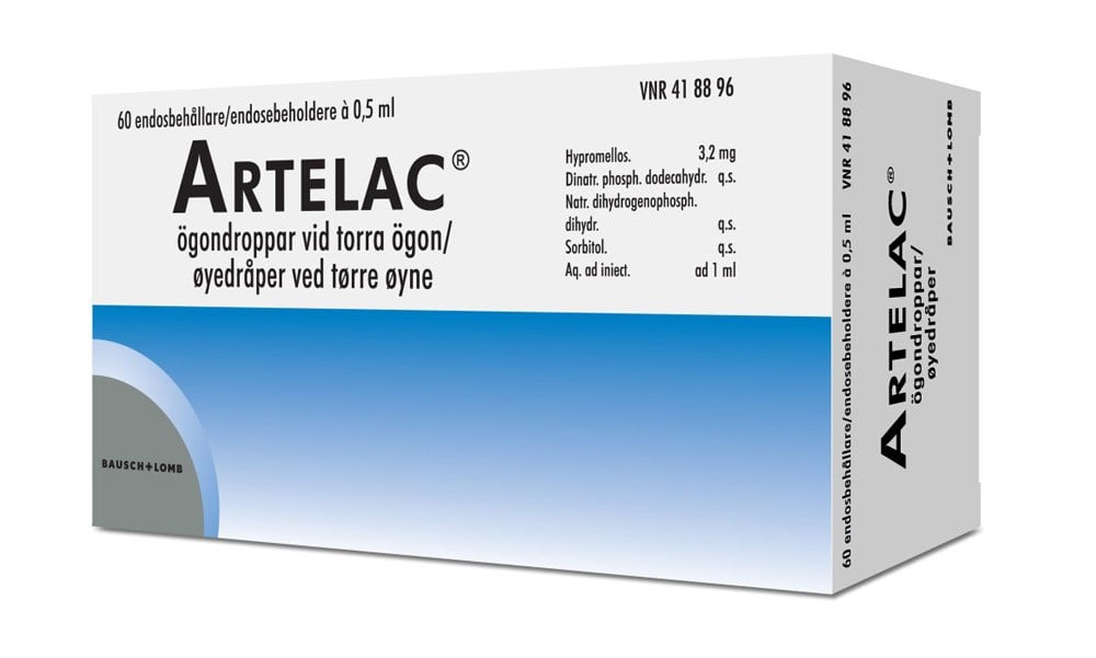 Artelac ögondroppar, lösning i endosbehållare 0,5 ml, 60 st
