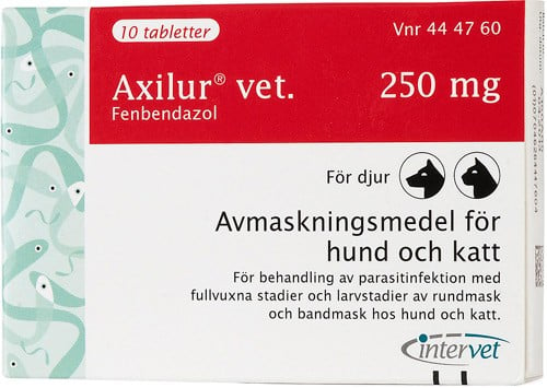 Axilur Vet., tabletter 250 mg, 10 st