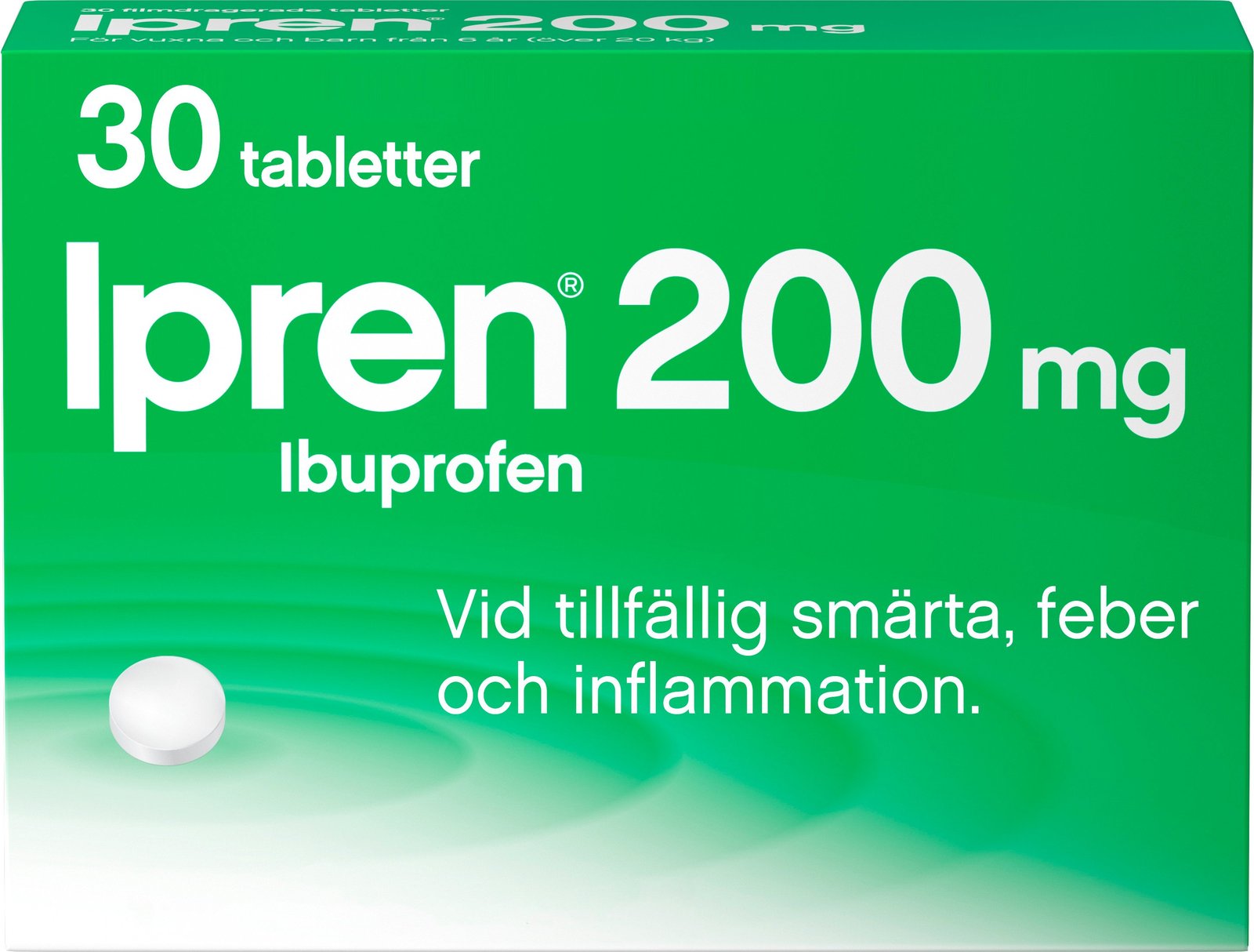 Ipren 200mg Ibuprofen 30 tabletter