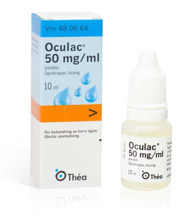 Oculac ögondroppar, lösning 50 mg/ml, 10 ml