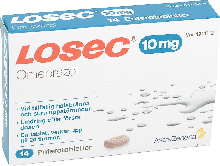 Losec 10 mg Omeprazol 14 tabletter
