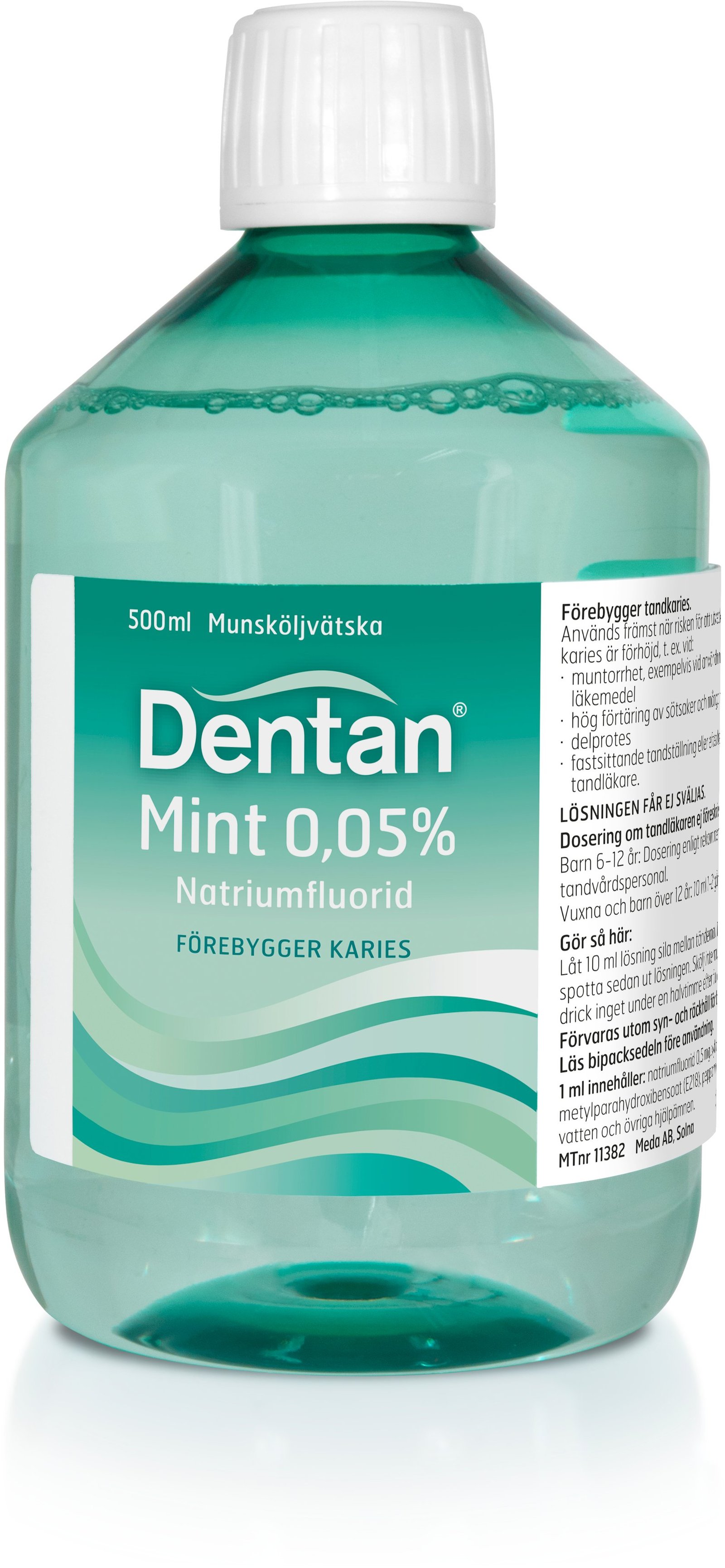 Dentan Mint Munskölj 0,05%, 500 ml