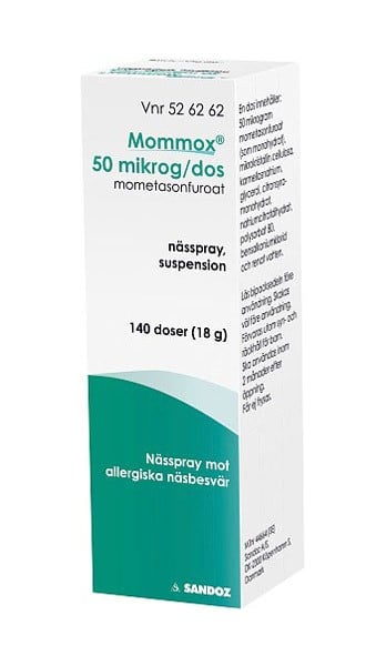 Mommox nässpray 50microg/dos, 140 doser