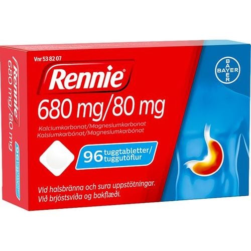Rennie Tuggtabletter 680 mg/80 mg 96 st