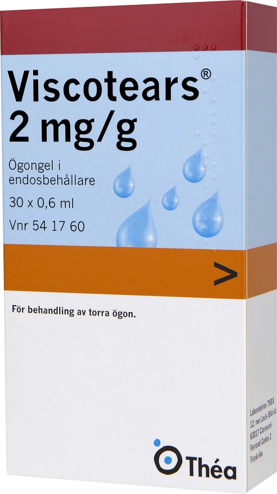 Viscotears ögongel i endosbehållare 2 mg/g, 30x0,6ml