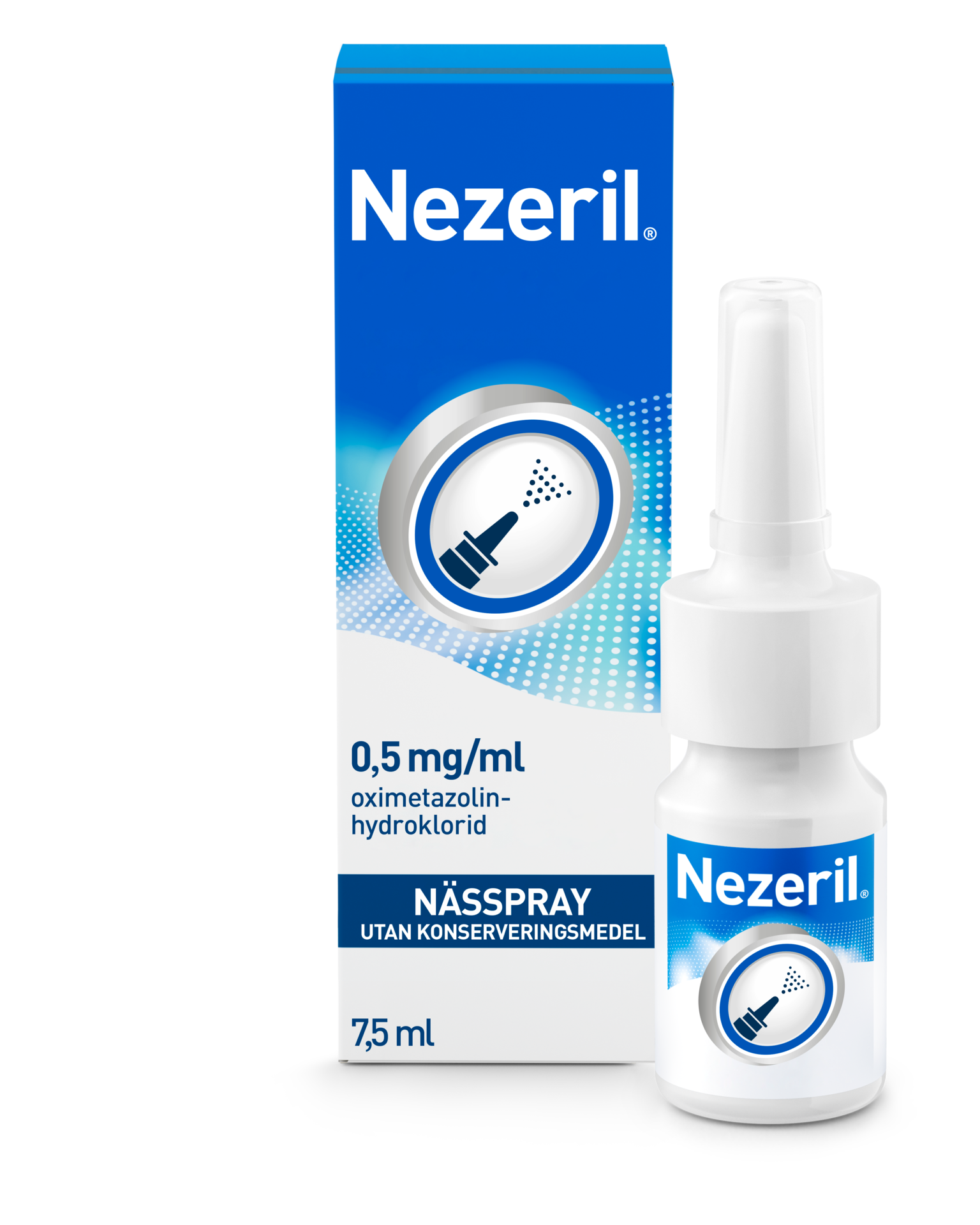 Nezeril 0,5mg/ml Nässpray 7,5 ml (utan konserveringsmedel)