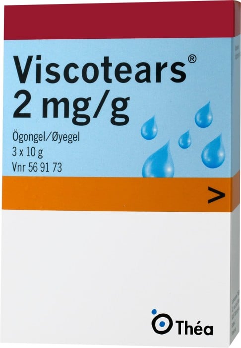 Viscotears, ögongel 2 mg/g, 3x10 g