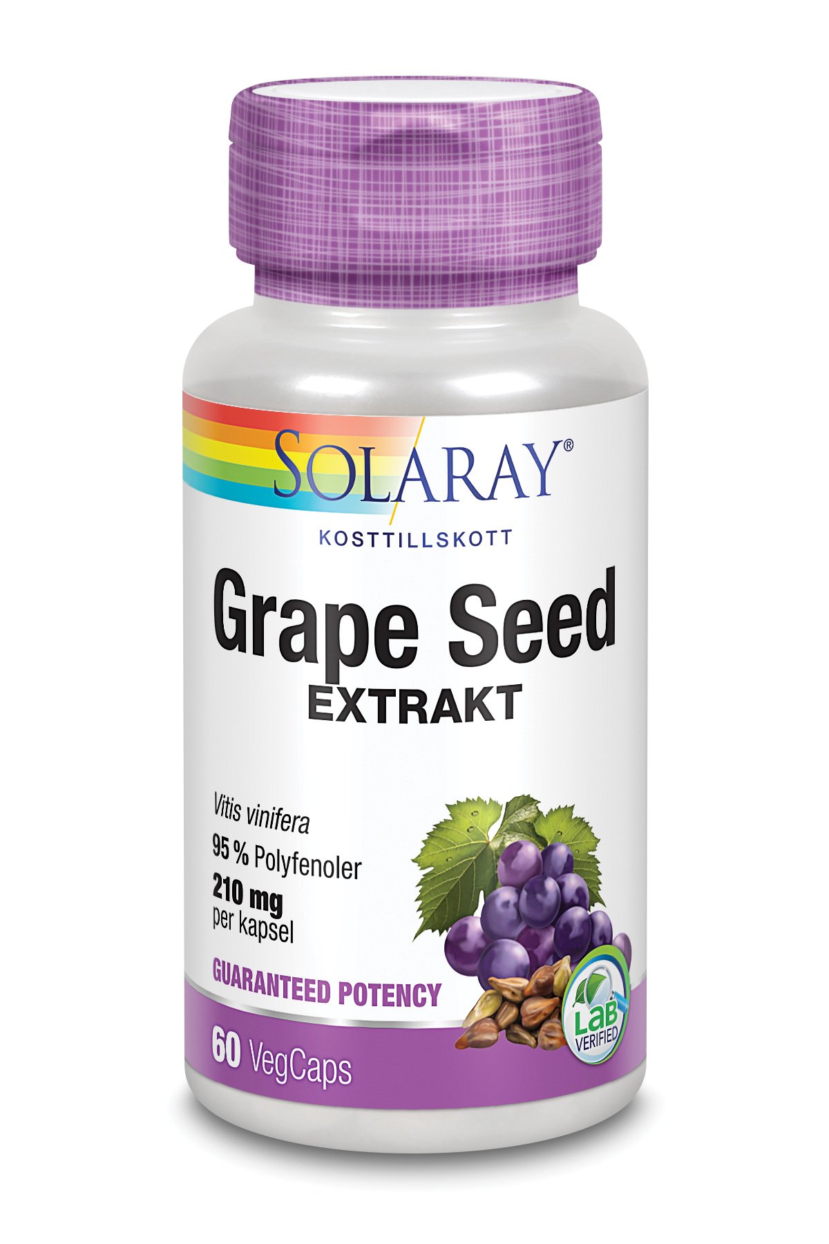 Solaray Grape Seed 60 kapslar