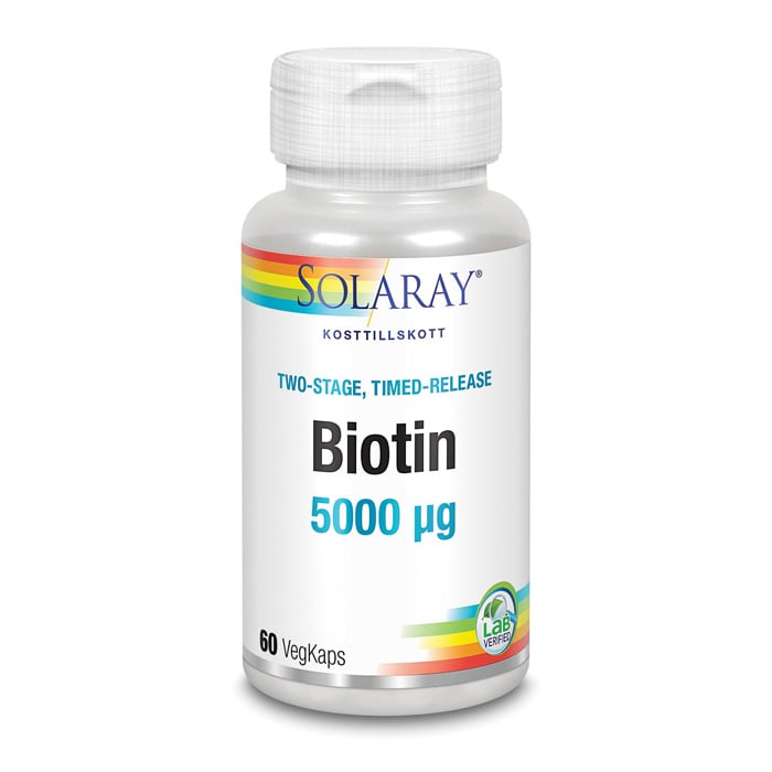Solaray Biotin 60 kapslar