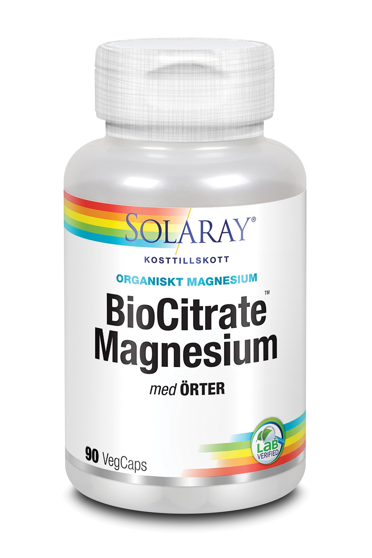Solaray BioCitate Magnesium 90 kapslar