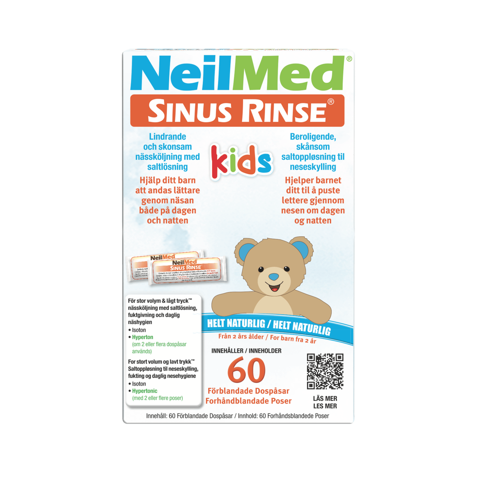 NeilMed Sinus Rinse Kids Saltpåsar Refill 60 st