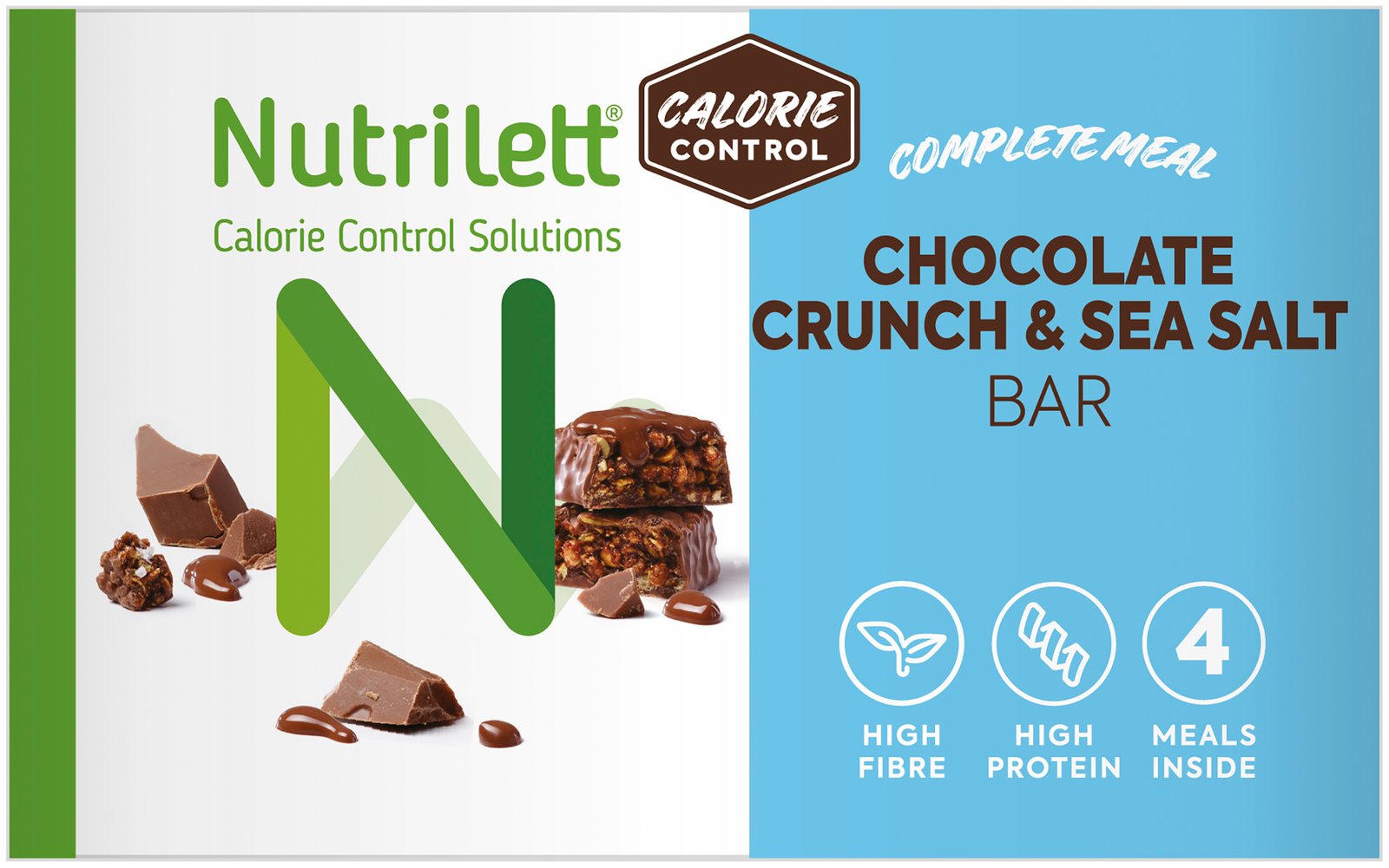 Nutrilett Chocolate Crunch & Sea Salt bar 4 st