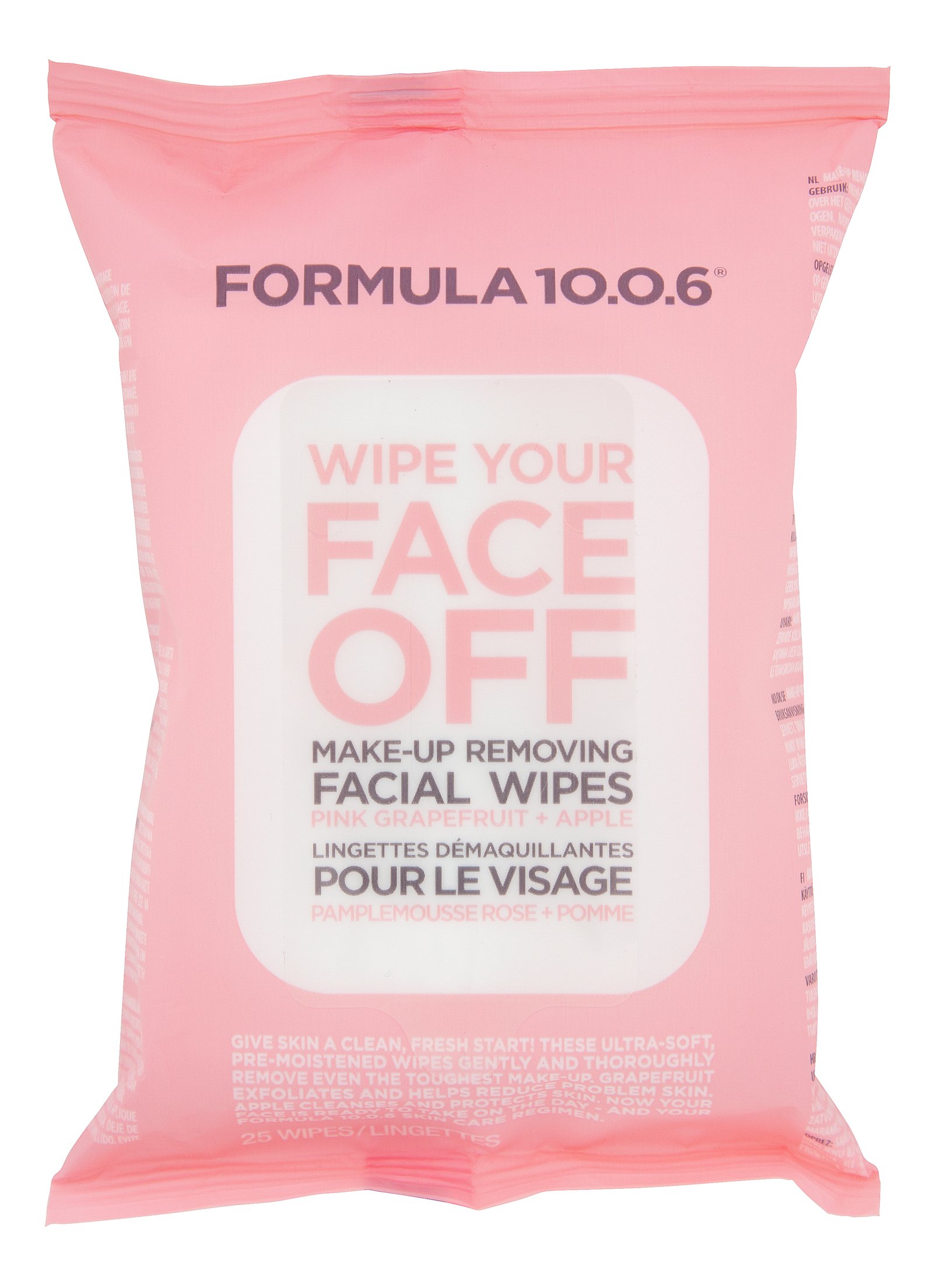 Formula 10.0.6 Wipe Your Face Off Make-Up Removing Wipes 25 st
