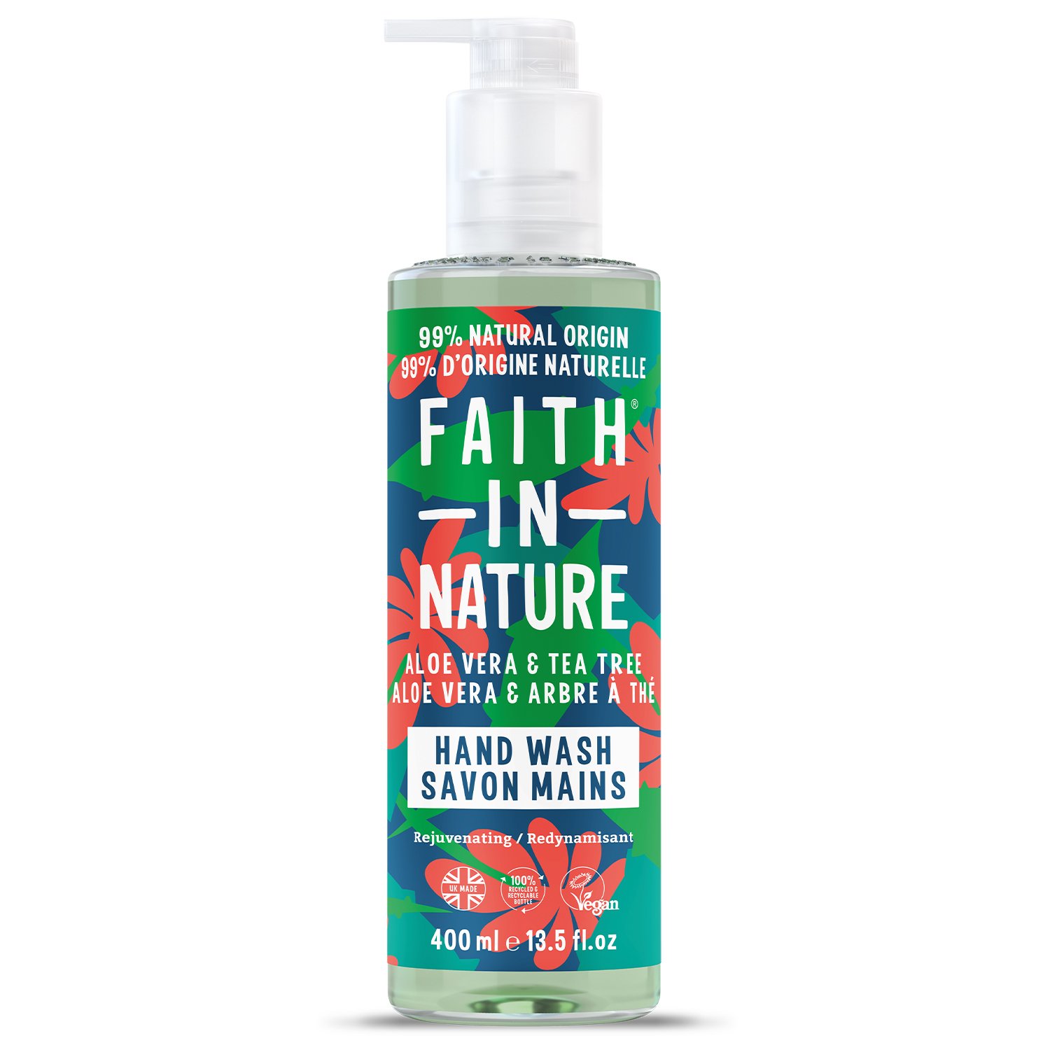 Faith In Nature Hand Wash Aloe Vera & Tea Tree 400 ml
