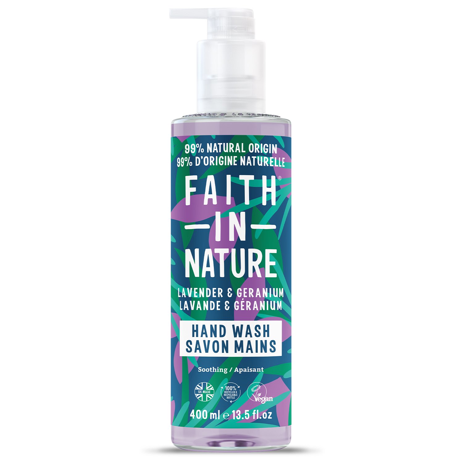 Faith In Nature Hand Wash Lavender & Geranium 400 ml