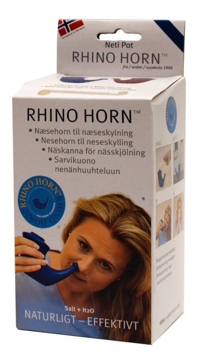 Rhino Horn Nässköljningskanna Blå 1 st