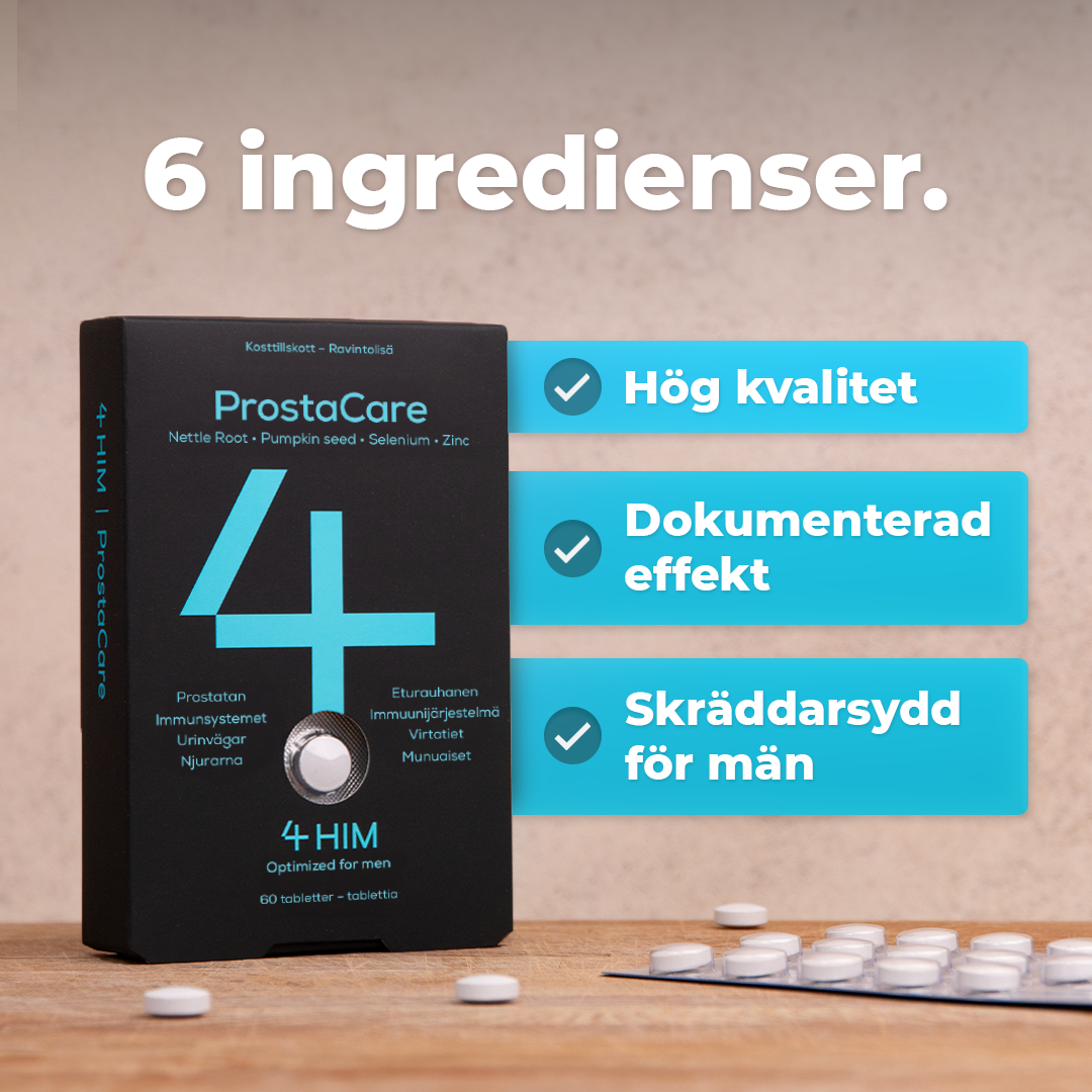 4Him ProstaCare Kosttillskott 60 tabletter