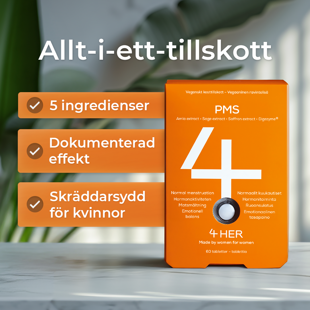 4Her PMS Kosttillskott 60 tabletter