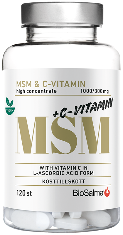BioSalma MSM + C-vitamin 120 tabletter