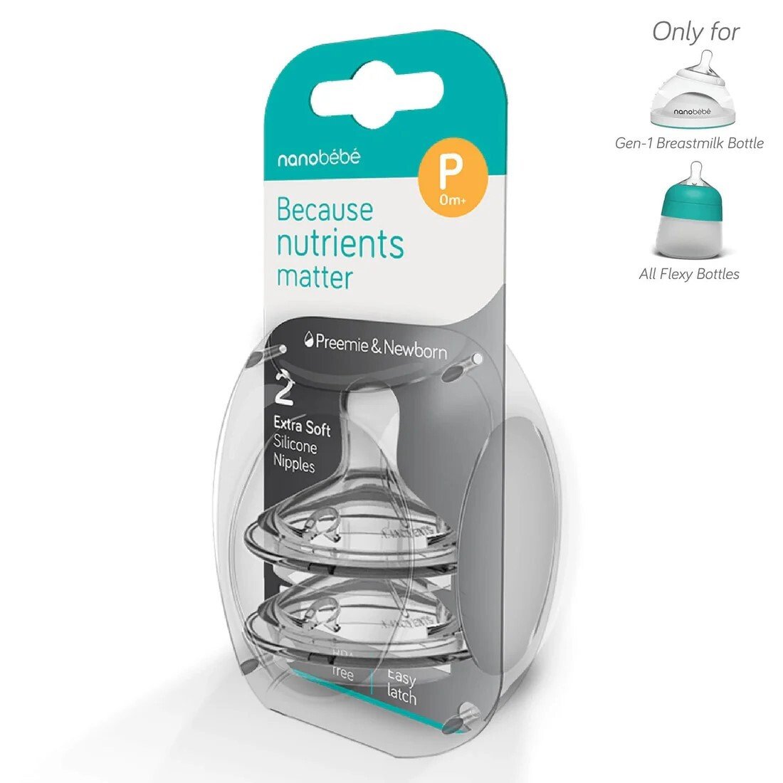 Nanobébé Dinapp Premature/Newborn Anti-kolik 2 st