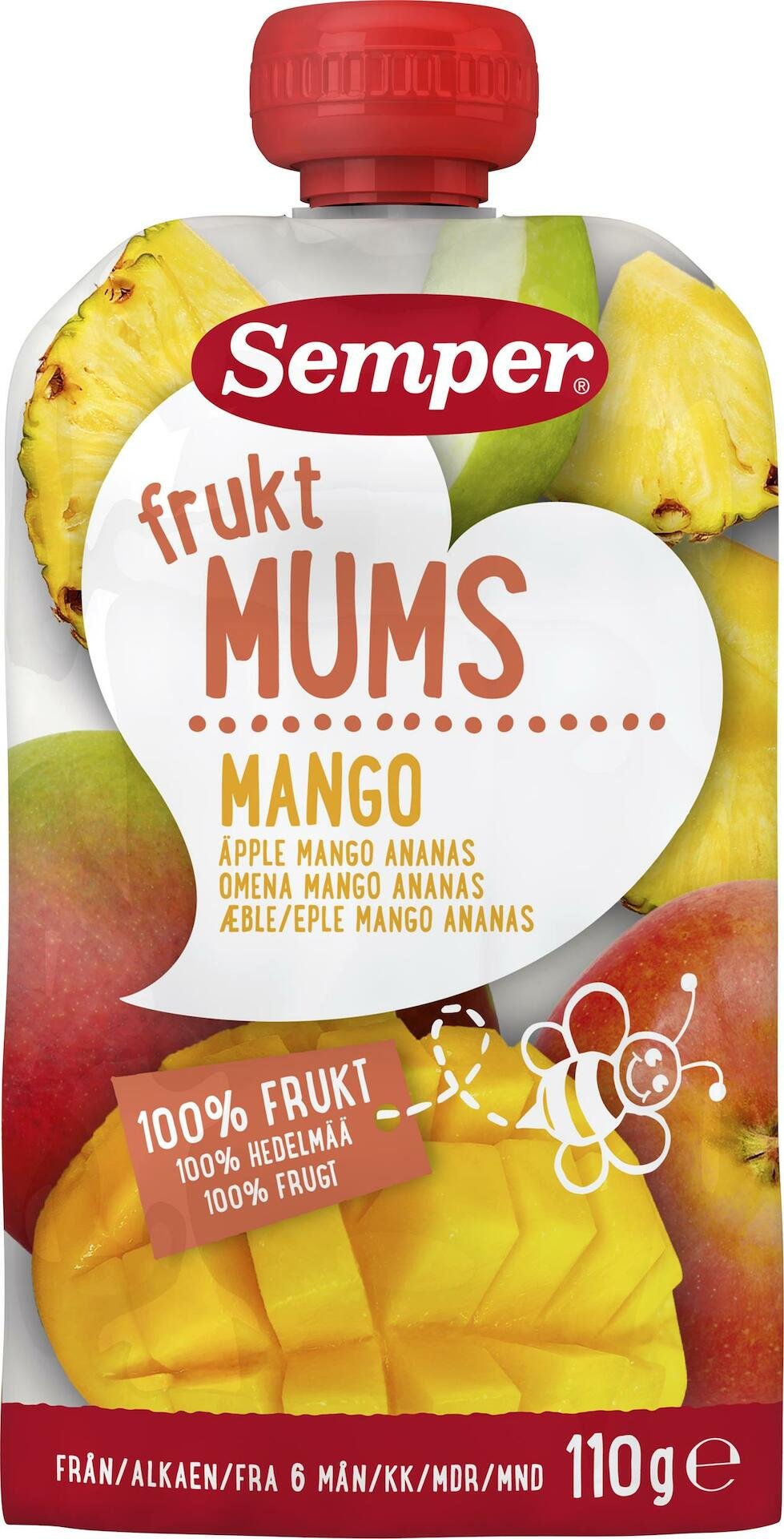 Semper Fruktmums Mango 110g
