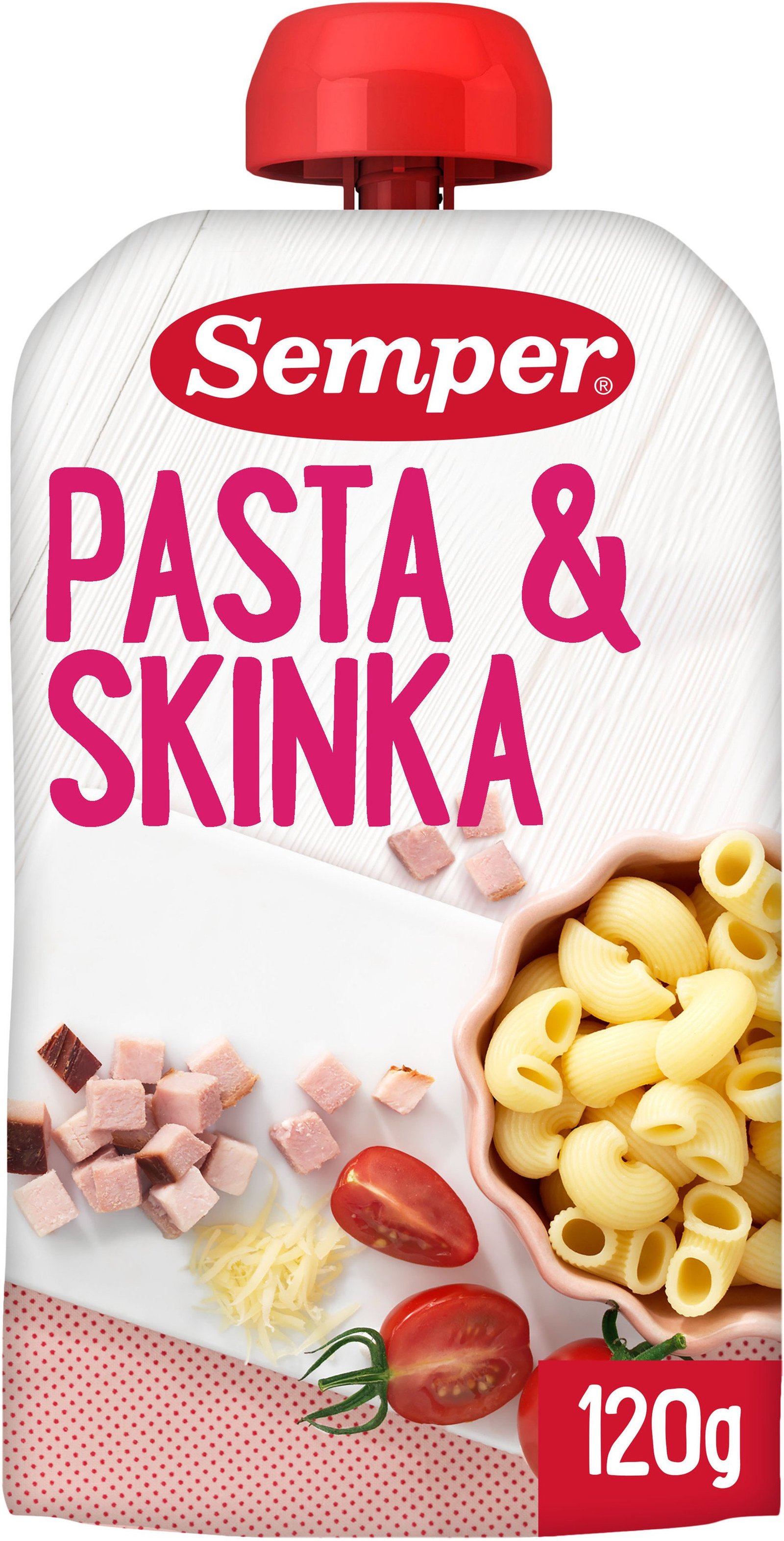 Semper Pasta & Skinka 120 g