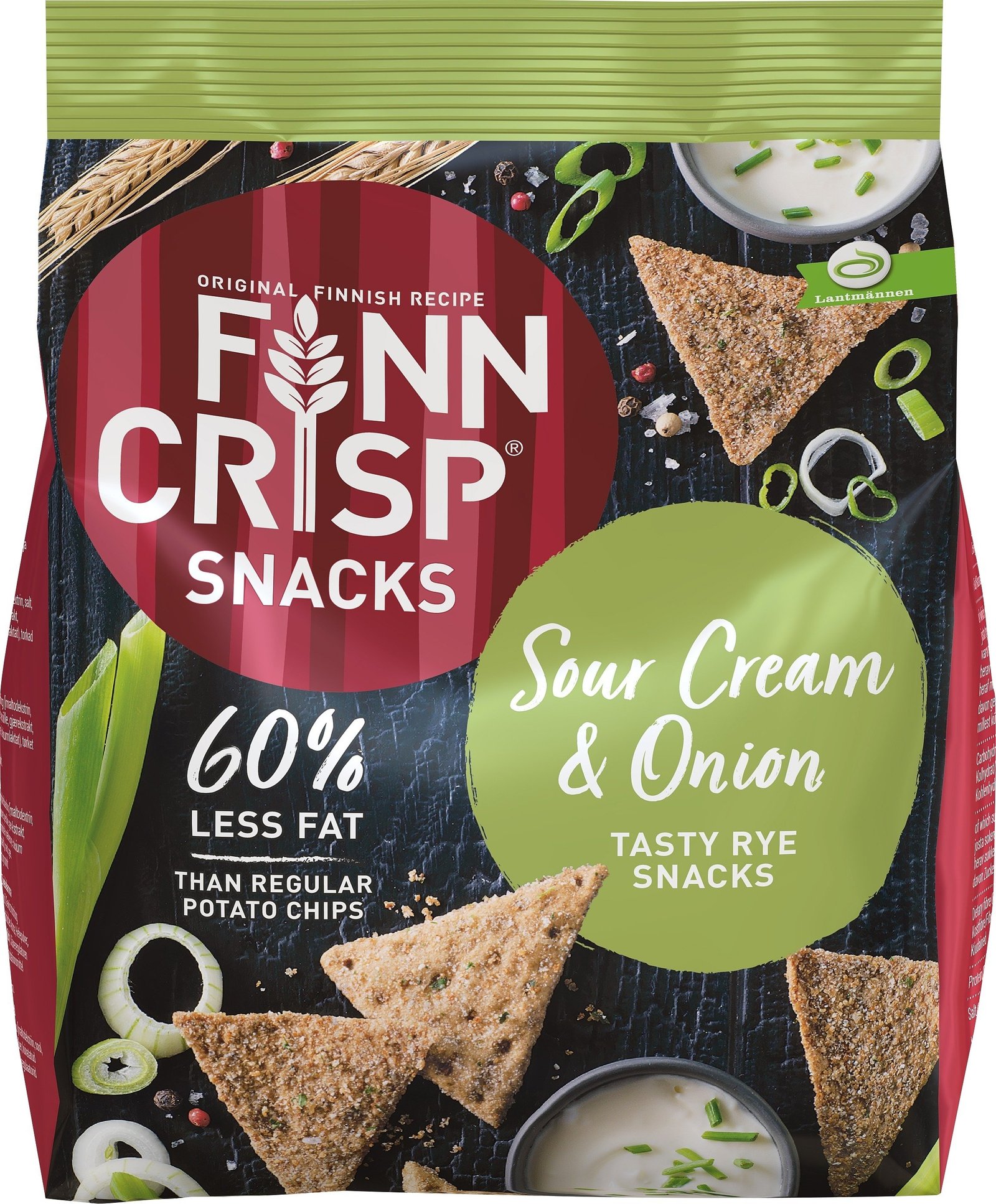 FINN CRISP Rye Snacks Sour Cream & Onion 150 g