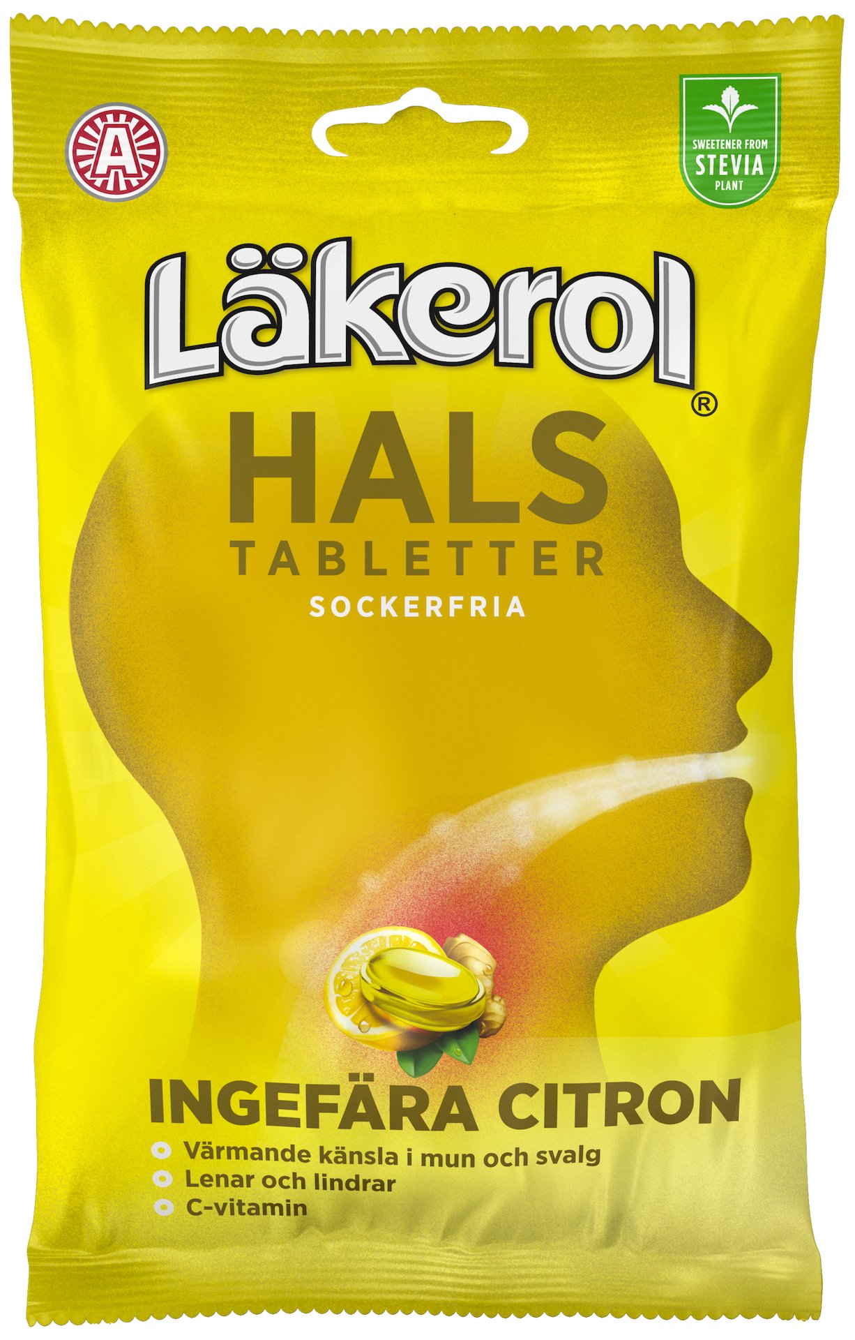 Läkerol Hals Ingefära & Citron 65 g