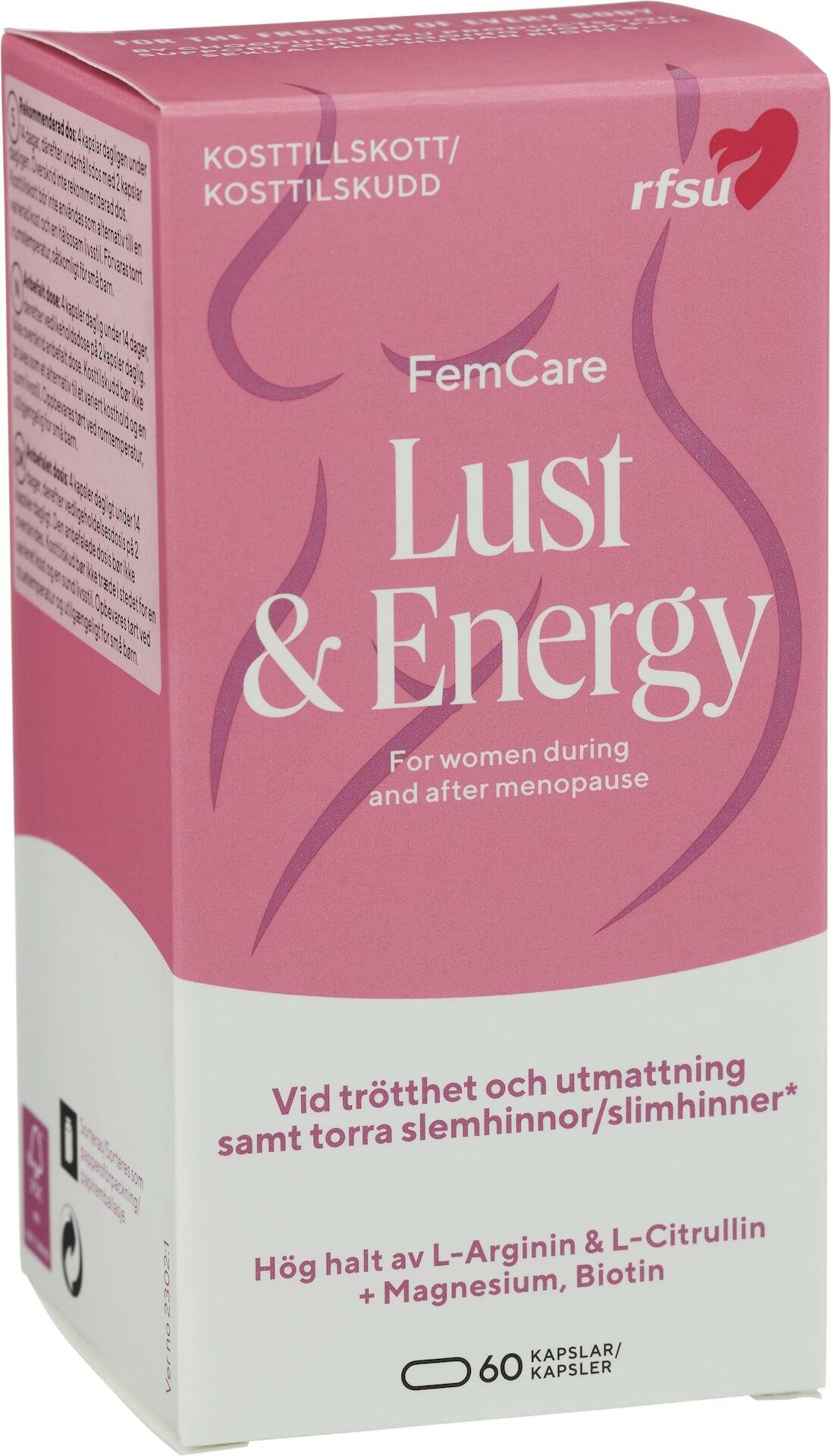 RFSU FemCare Lust & Energy 60 kapslar