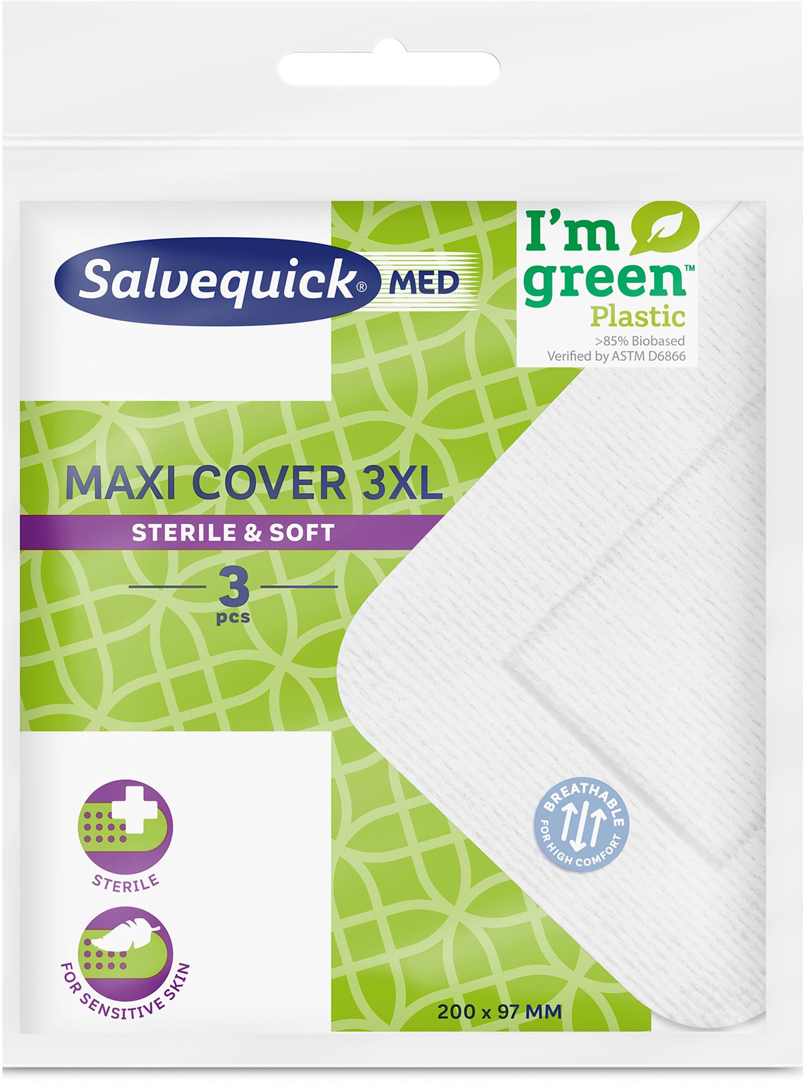Salvequick Med Maxi Cover 3XL 3 st